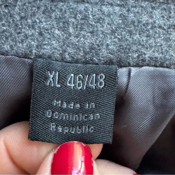 New Calvin Klein Men’s Charcoal Gray Wool Blend Dress Work Office Coat Size XL - Picture 9 of 10